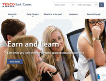 Tablet Screenshot of careers.tescobank.com